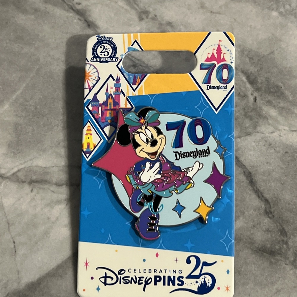 Minnie Mouse Disneyland Resort 70th Anniversary Pin